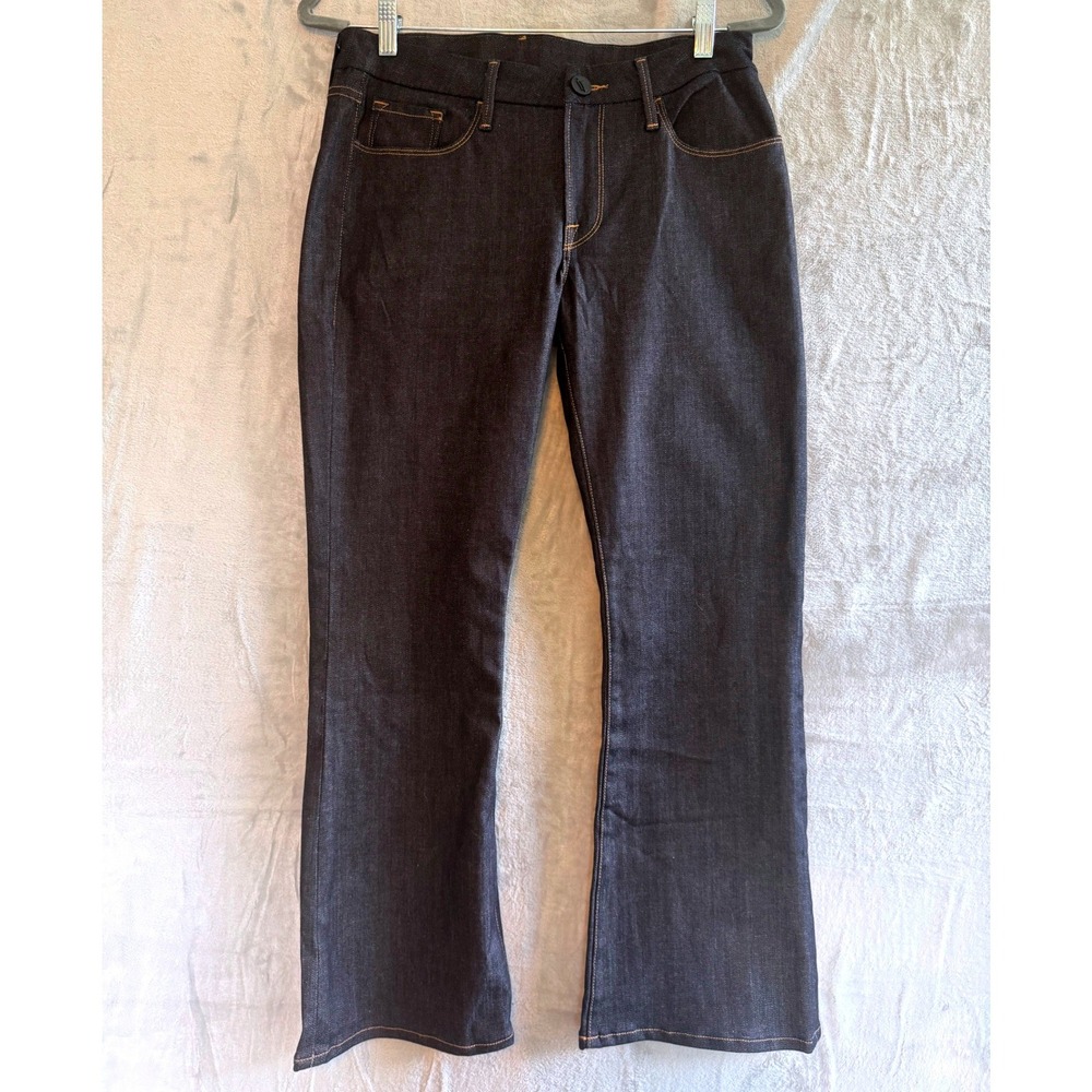 NWOT FRAME Denim Dark Indigo Wash Bootcut Flare Jeans Women Size 31